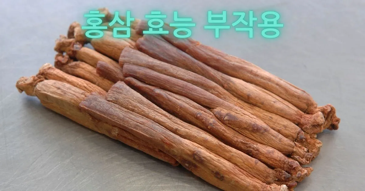 홍삼 효능 부작용